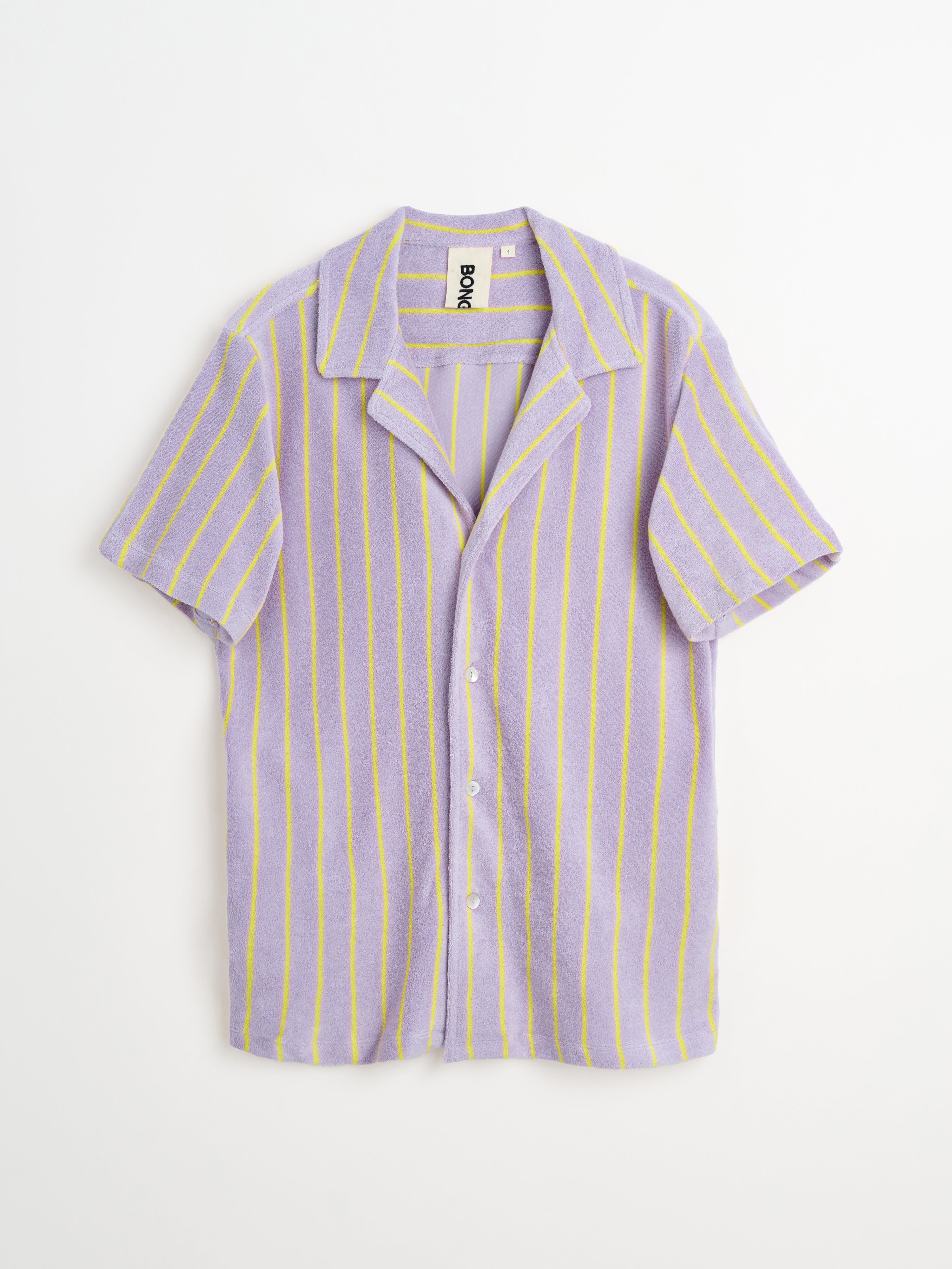 Naram Shirt, lilac & neon yellow