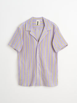 Naram Shirt, lilac & neon yellow