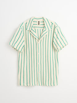 Naram Shirt, pure white & grass