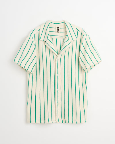 Naram Shirt, pure white & grass