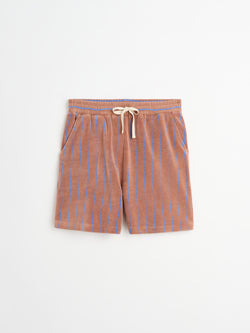 Naram Shorts, camel & ultramarine