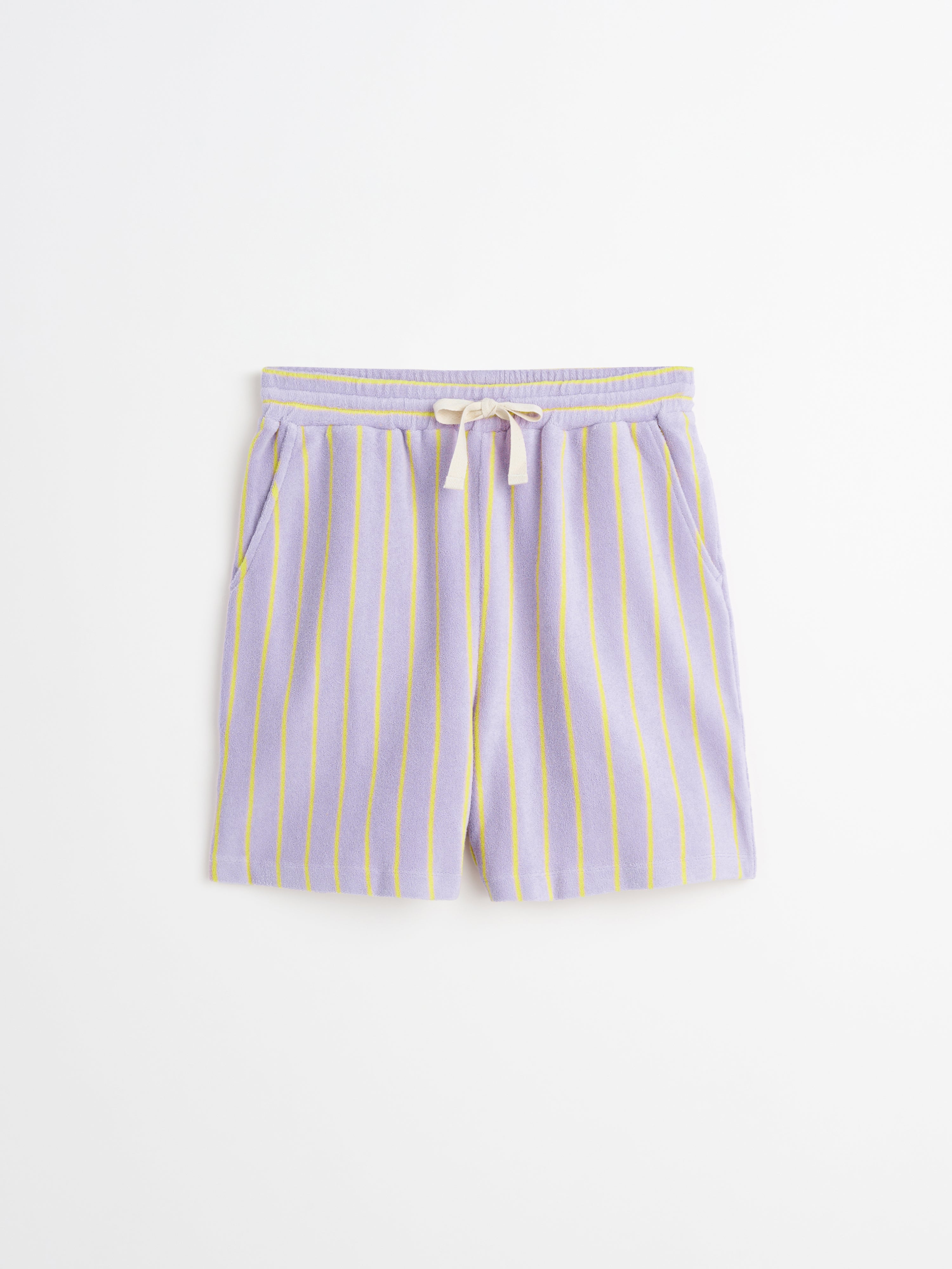 Naram Shorts, lilac & neon yellow