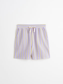 Naram Shorts, lilac & neon yellow