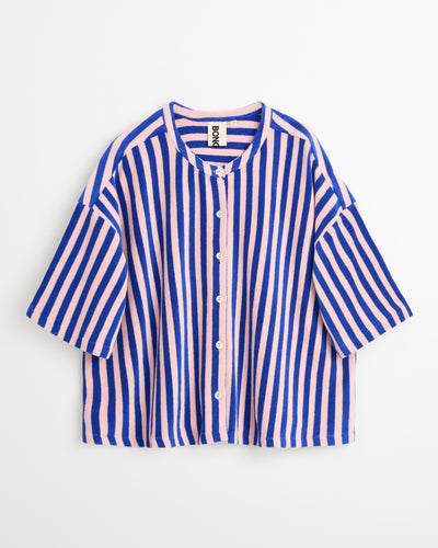 Naram Oversized Shirt, dazzling blue & rose