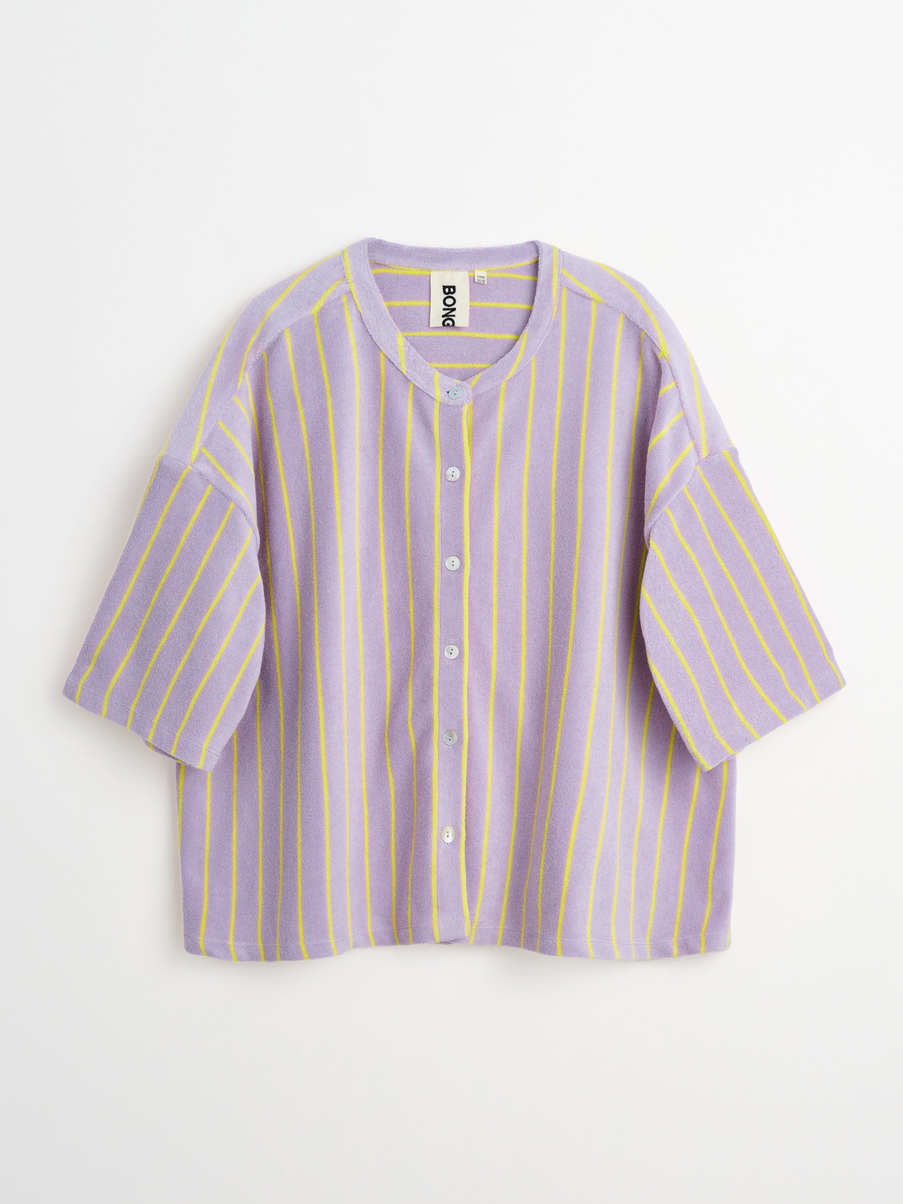 Naram Oversized Shirt, lilac & neon yellow
