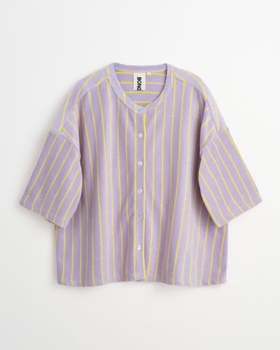 Naram Oversized Shirt, lilac & neon yellow