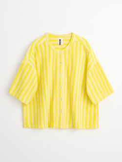 Naram Oversized Shirt, pristine & neon yellow