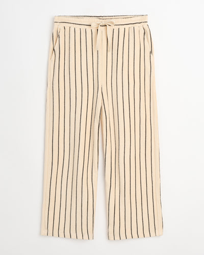 Naram Pants, creme & ink