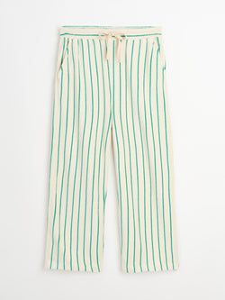 Naram Pants, pure white & grass