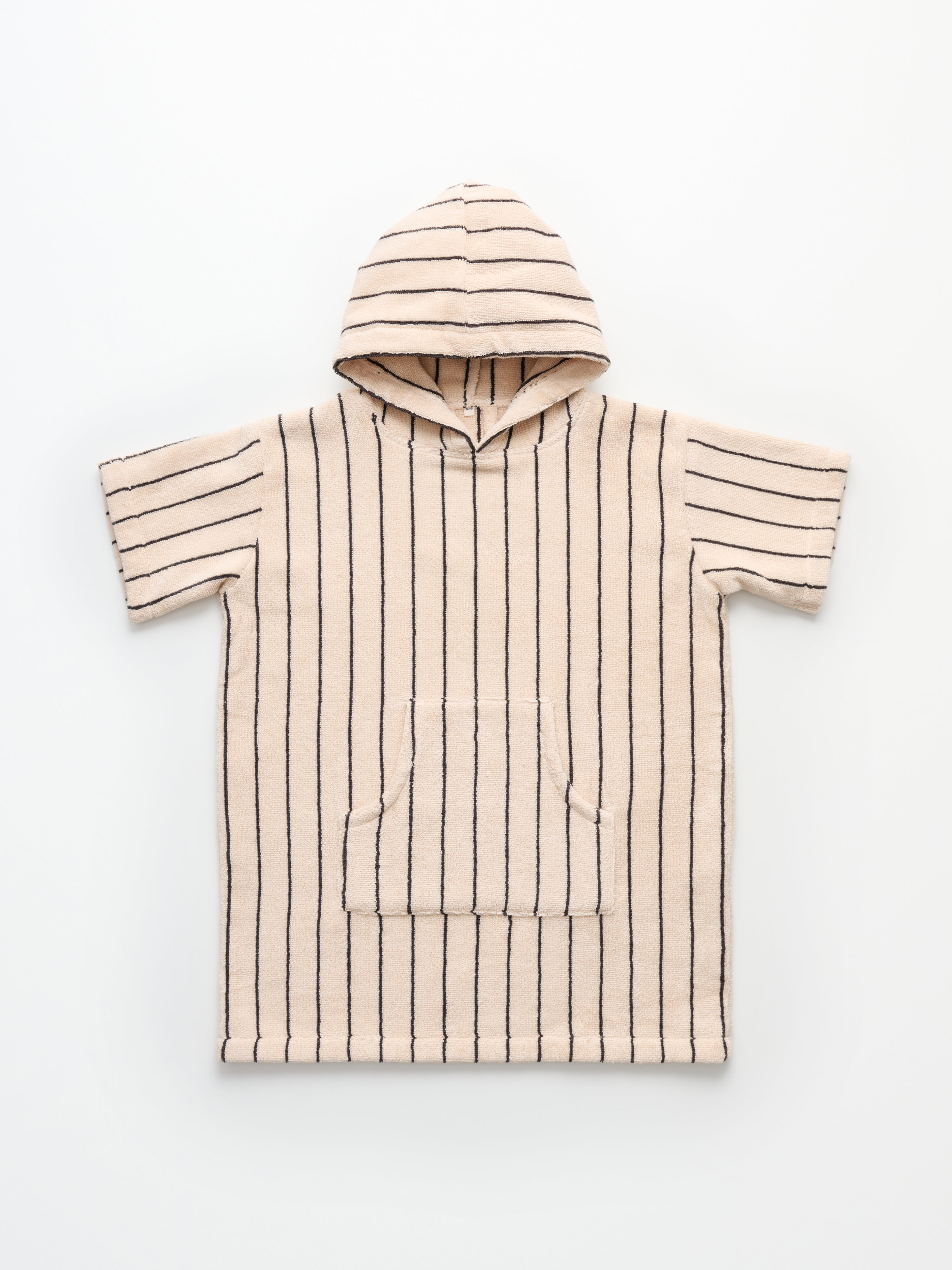 Naram Kids Poncho, creme & ink