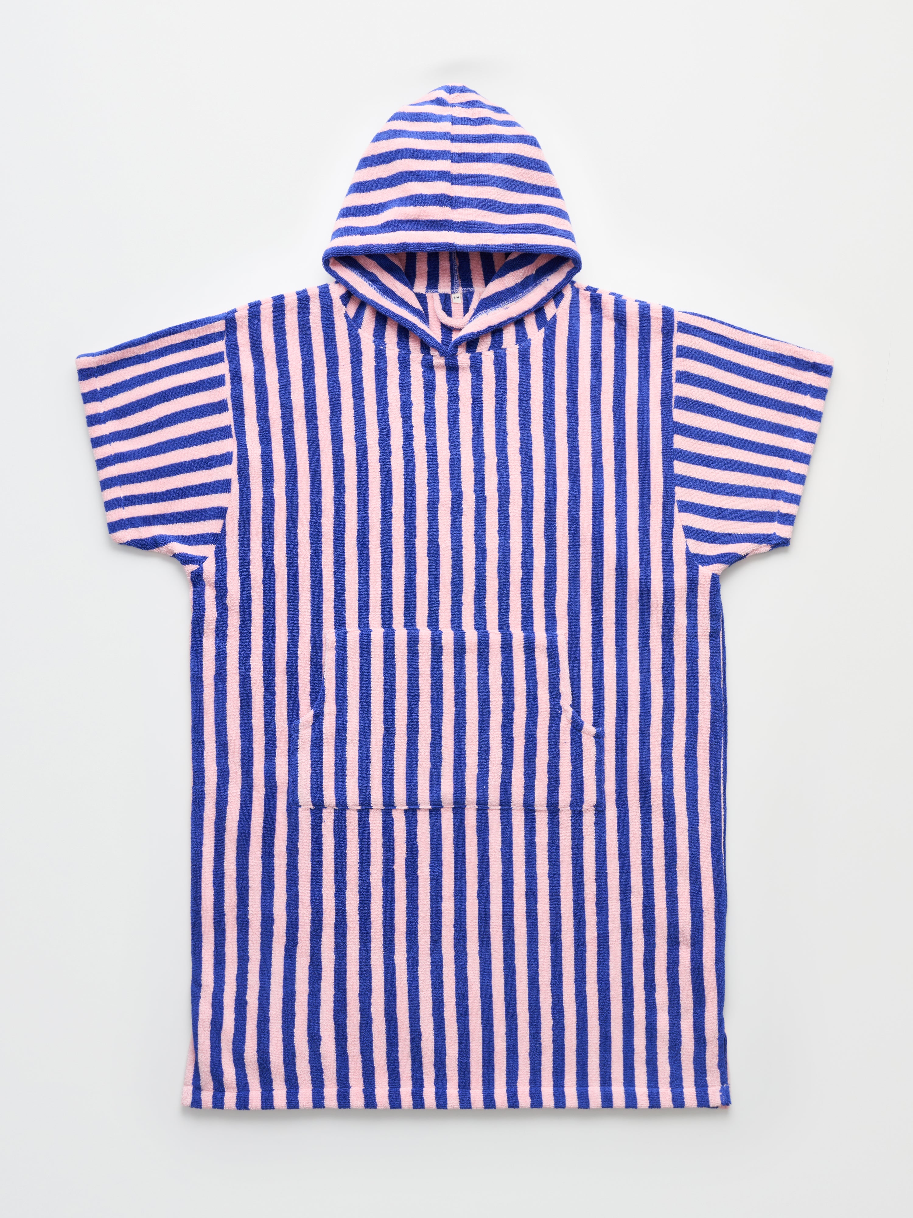 Naram Poncho, dazzling blue & rose