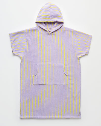 Naram Poncho, lilac & neon yellow