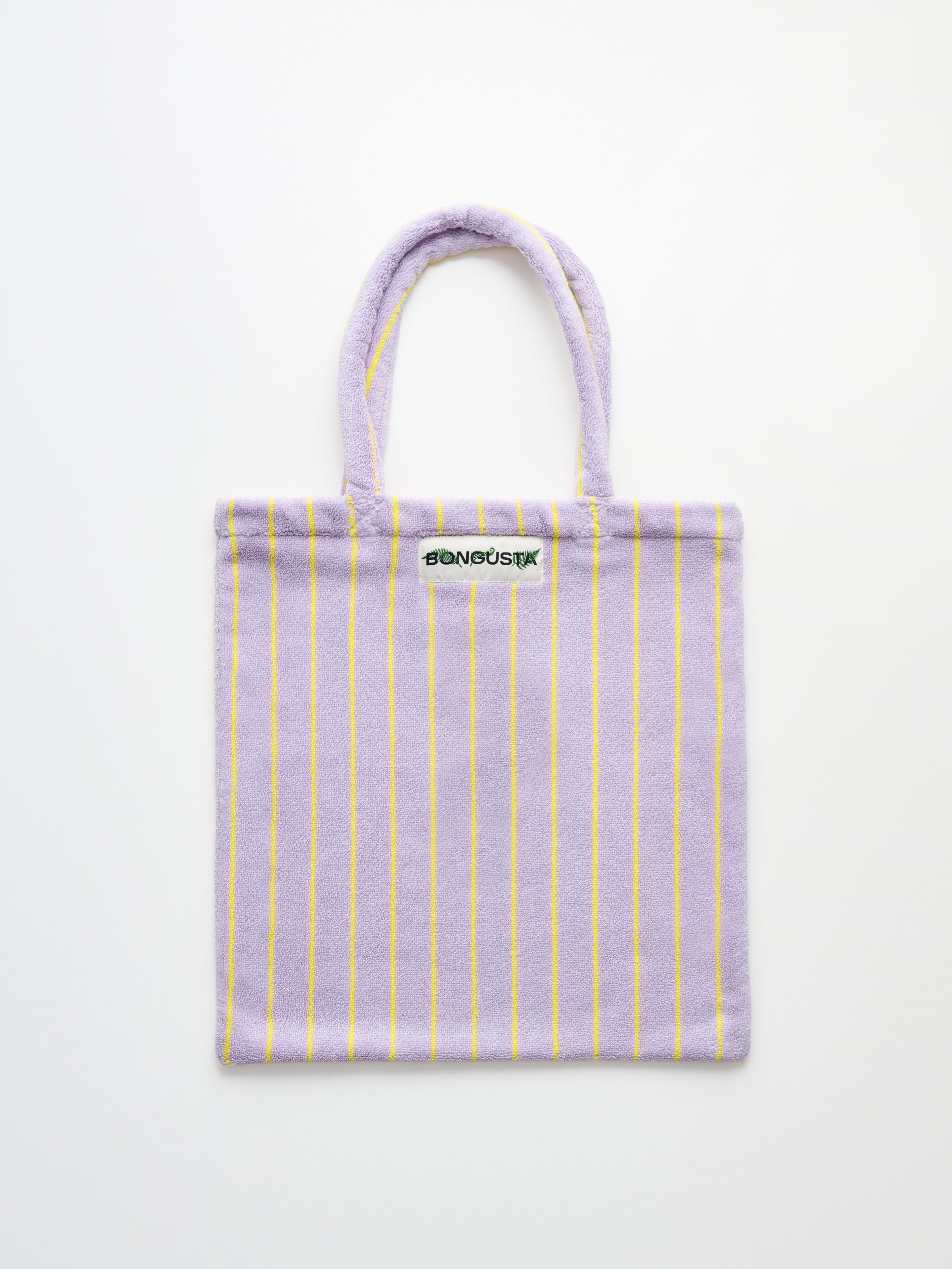Naram Totebag, lilac & neon yellow