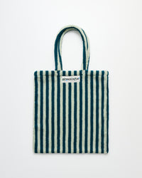 Naram Totebag, sea foam & deep teal
