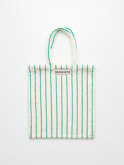 Naram Totebag, pure white & grass