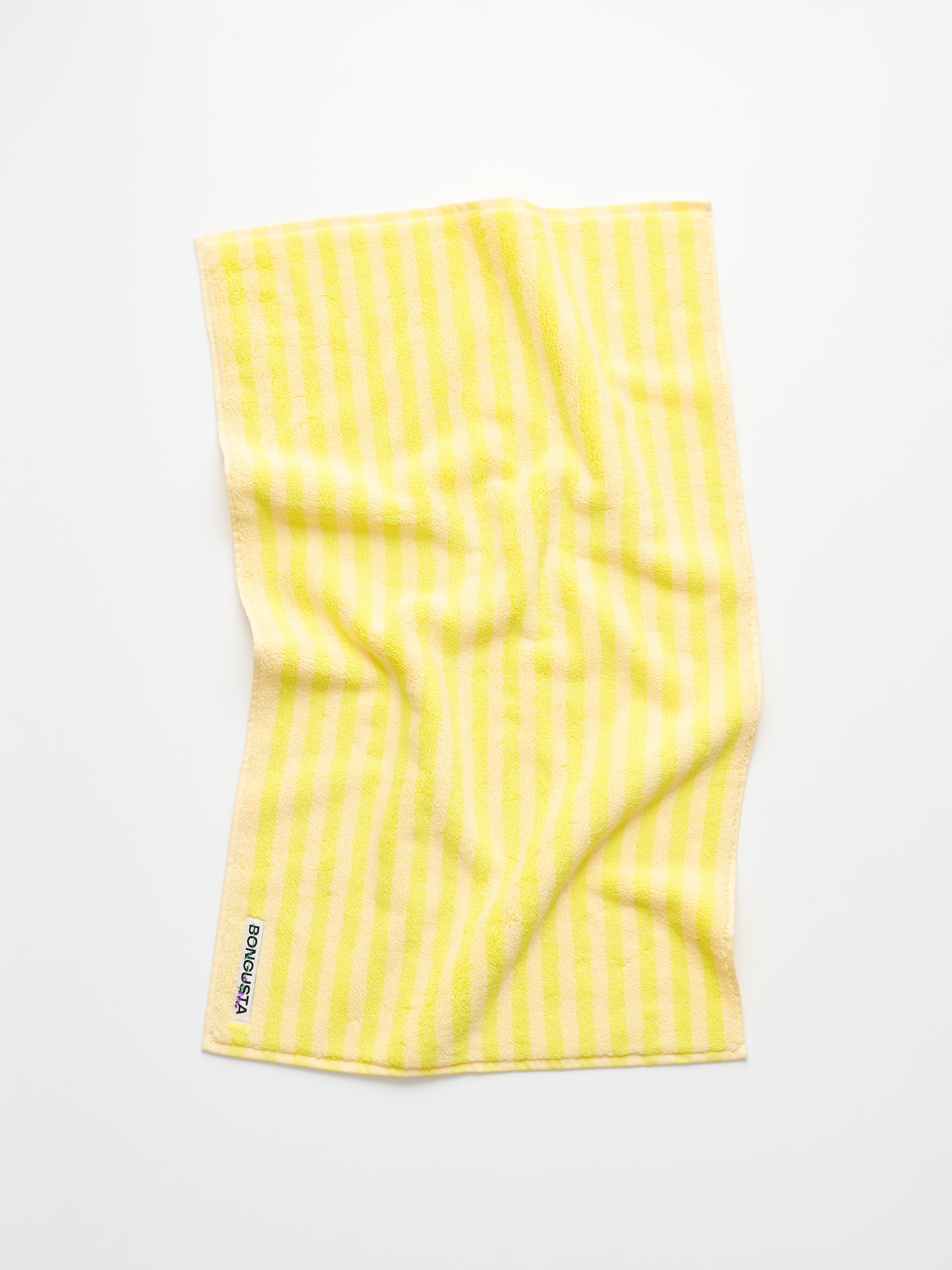 Naram Bath Mat, pristine & neon yellow