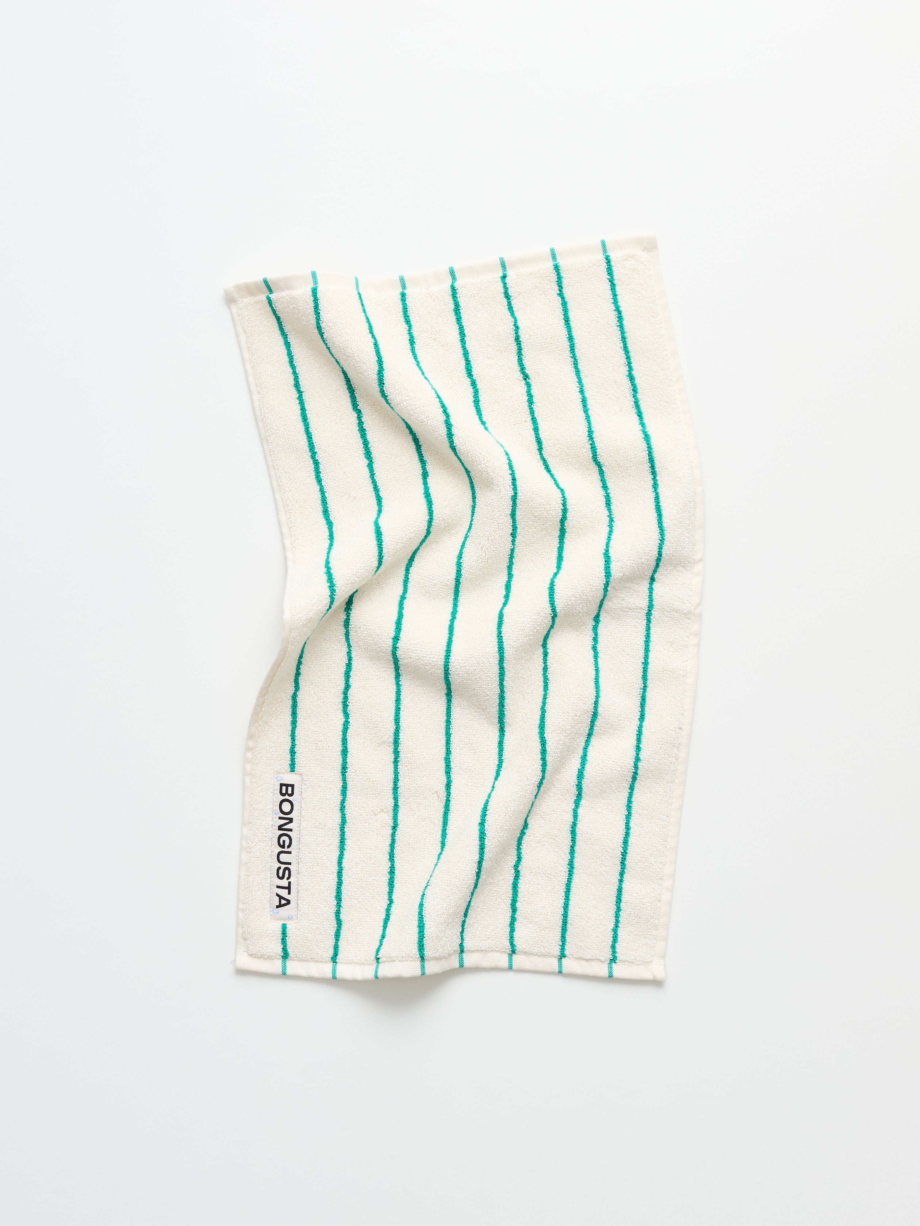 Naram Towels, pure white & grass