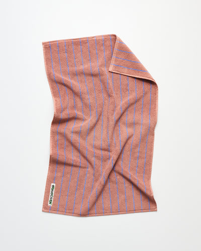 Naram Towels, camel & ultramarine