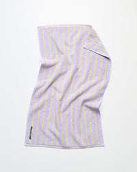 Naram Towels, lilac & neon yellow
