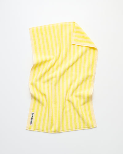 Naram Towels, pristine & neon yellow