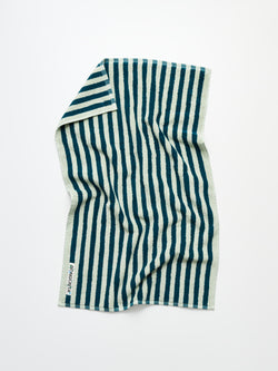 Naram Towels, sea foam & deep teal