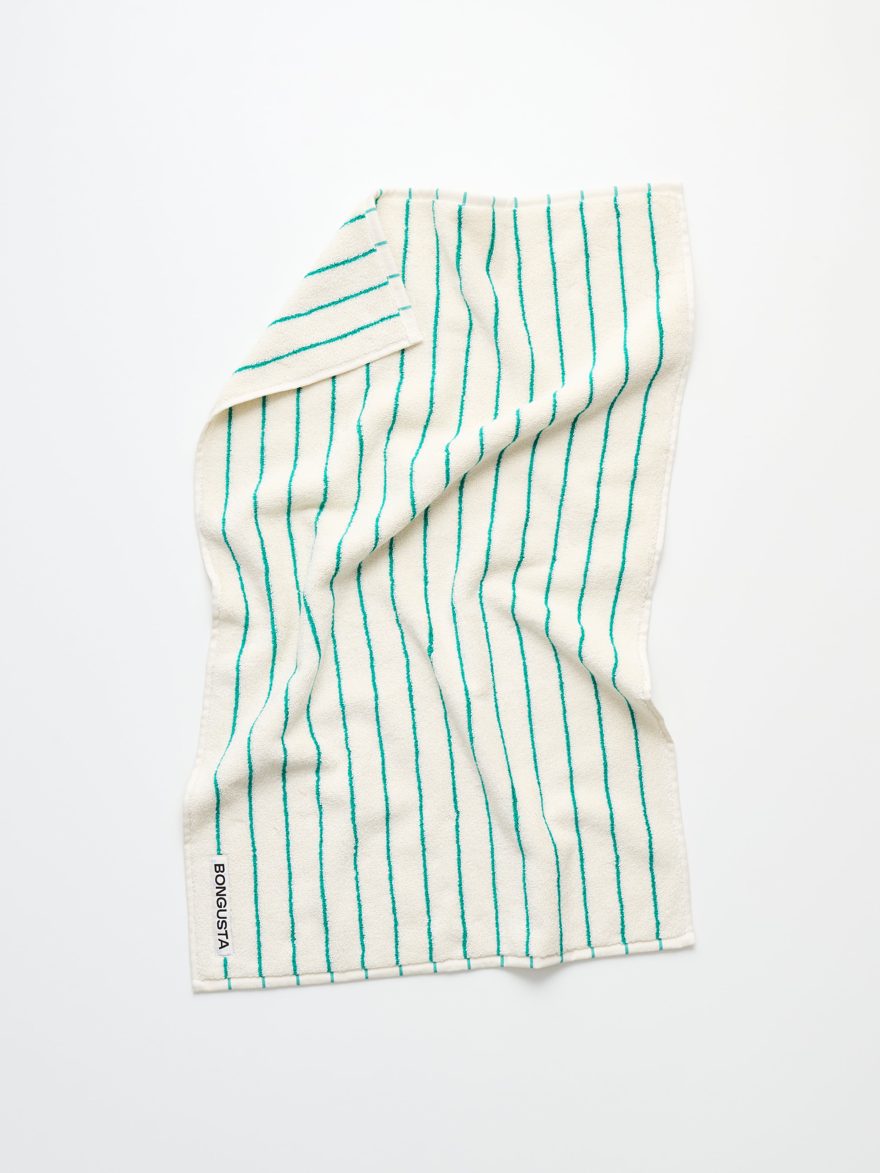 Naram Towels, pure white & grass