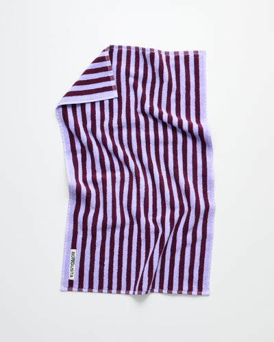 Naram Towels, wine & lavender blue
