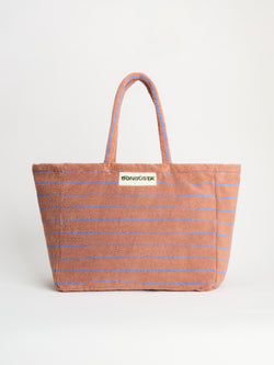 Naram Weekend Bag, camel & ultramarine