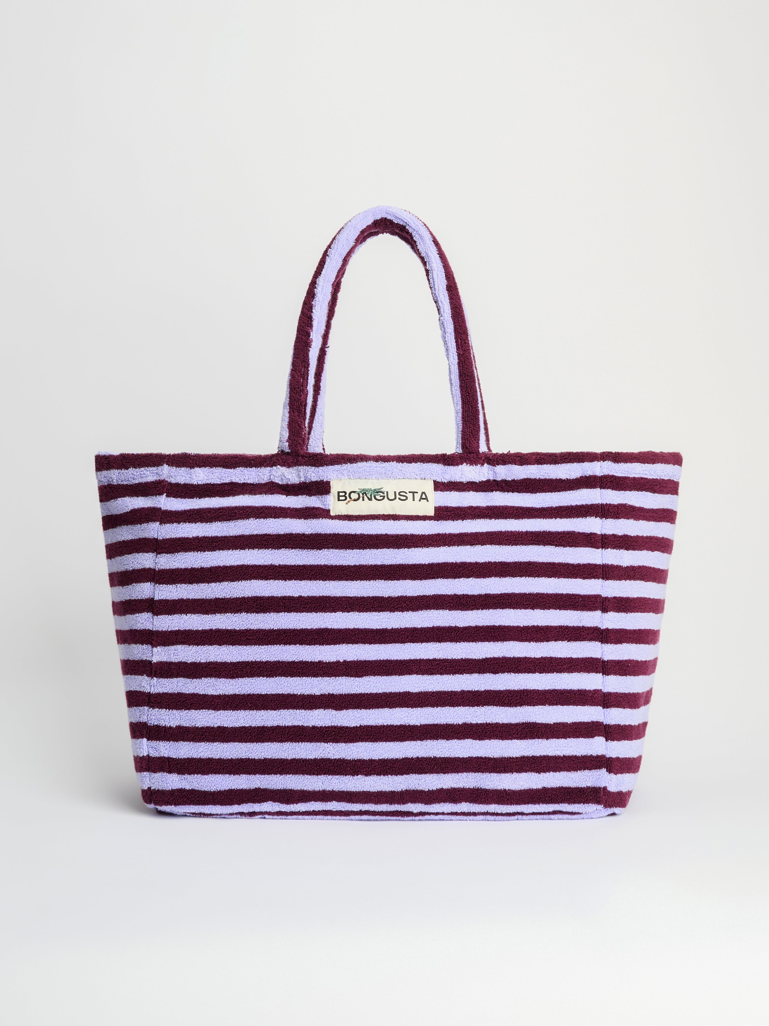 Naram Weekend Bag, wine & lavender blue