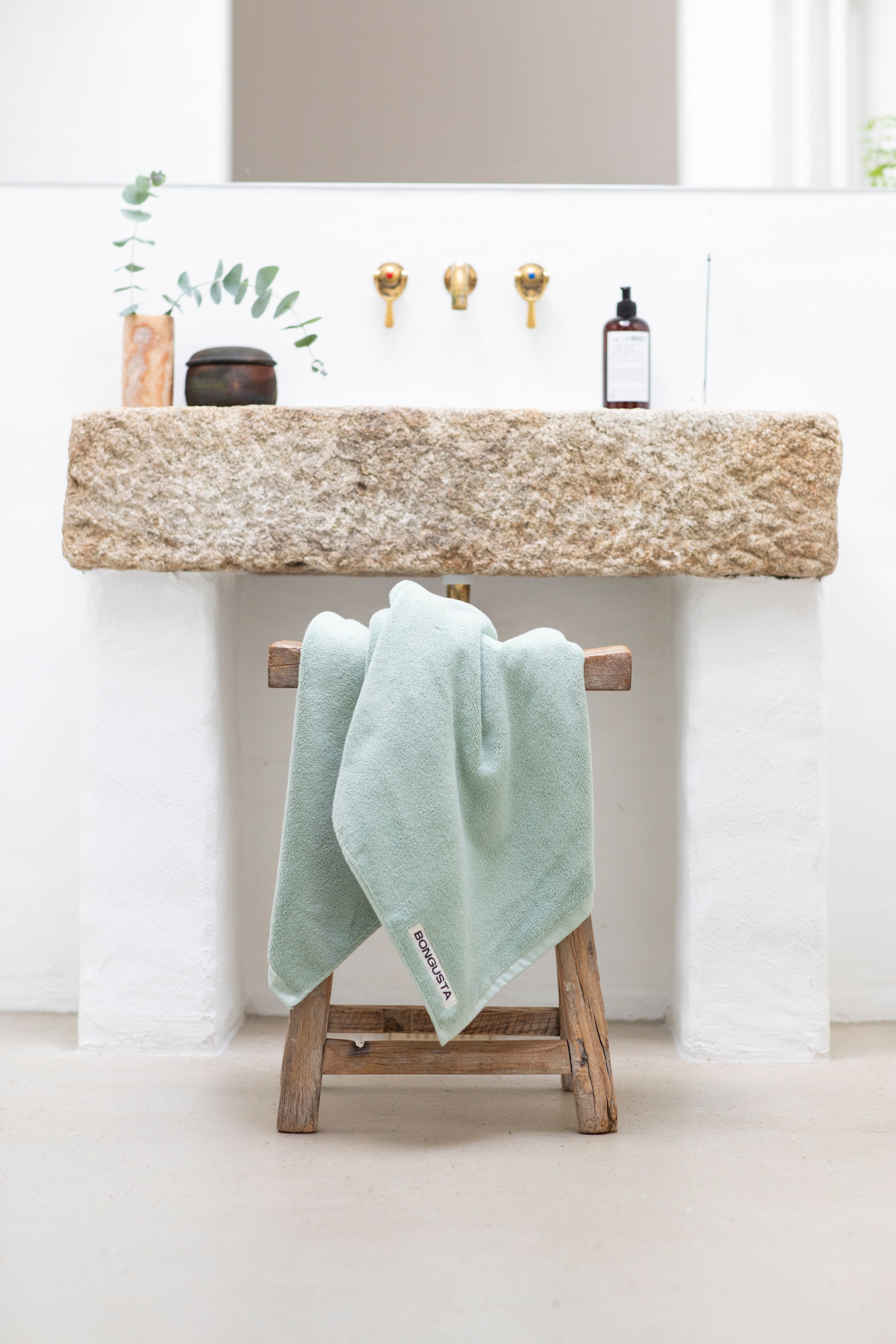 Naram Towels, silver sage