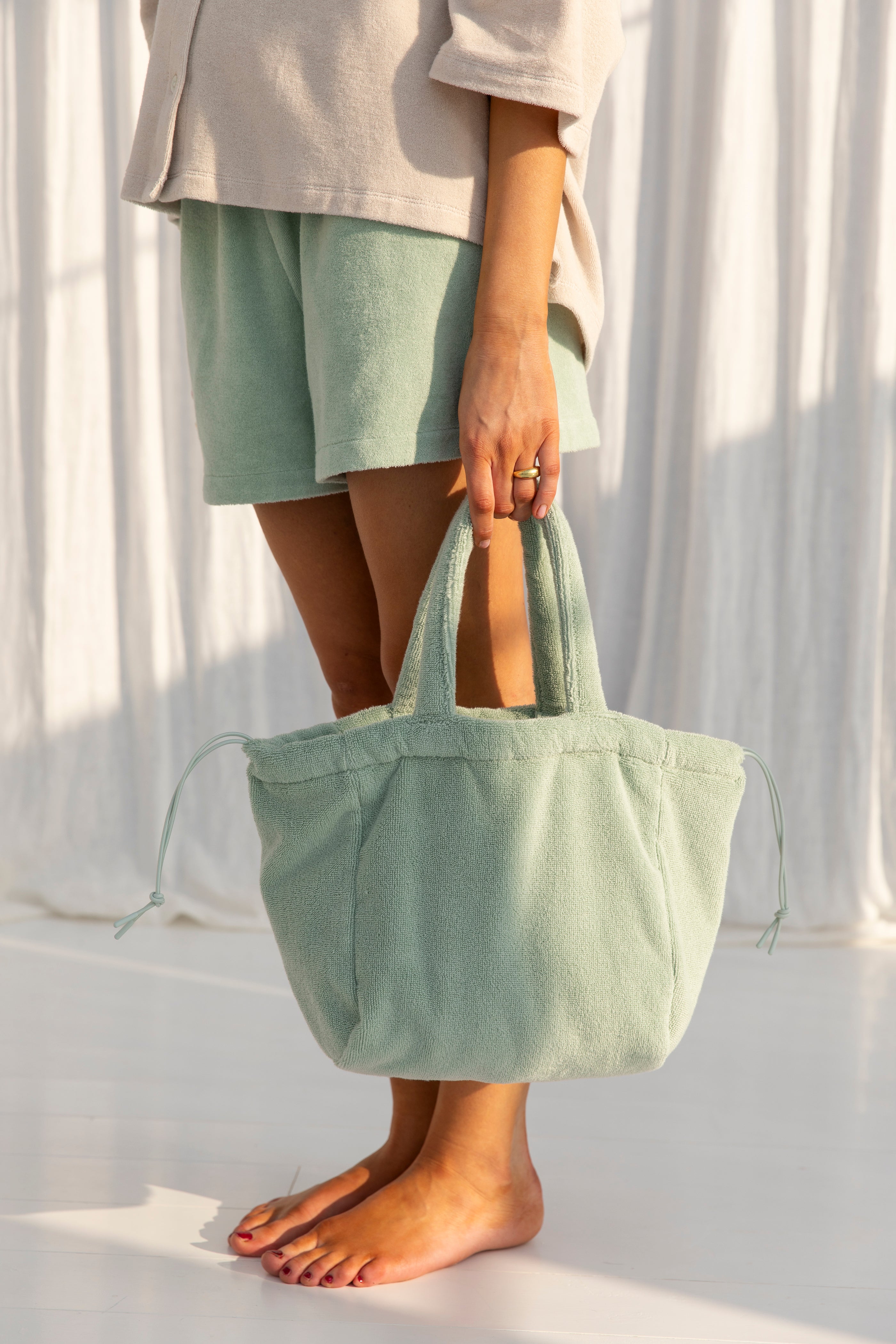 Naram Handbag Small, silver sage