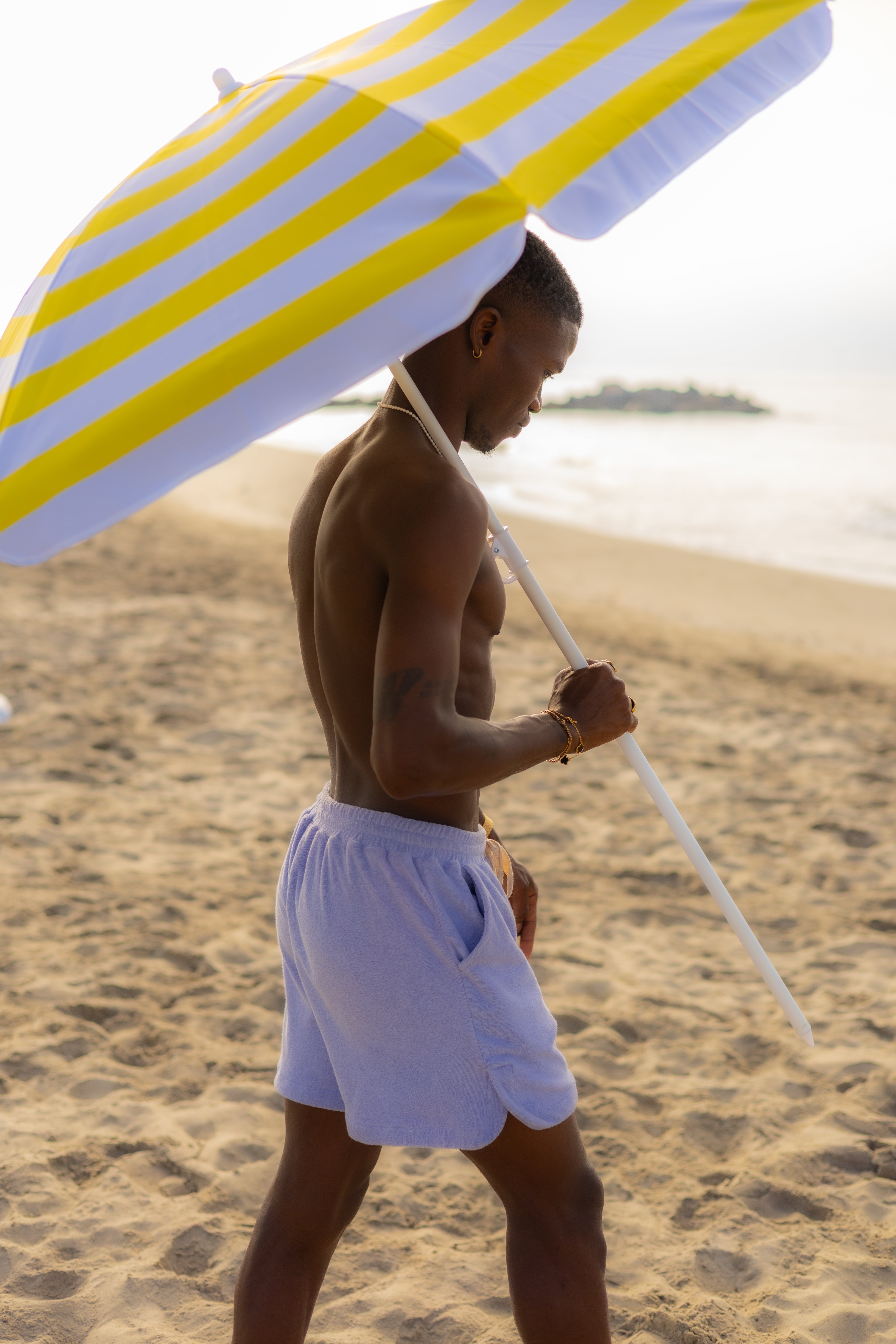 Naram Gym Shorts, lavender blue