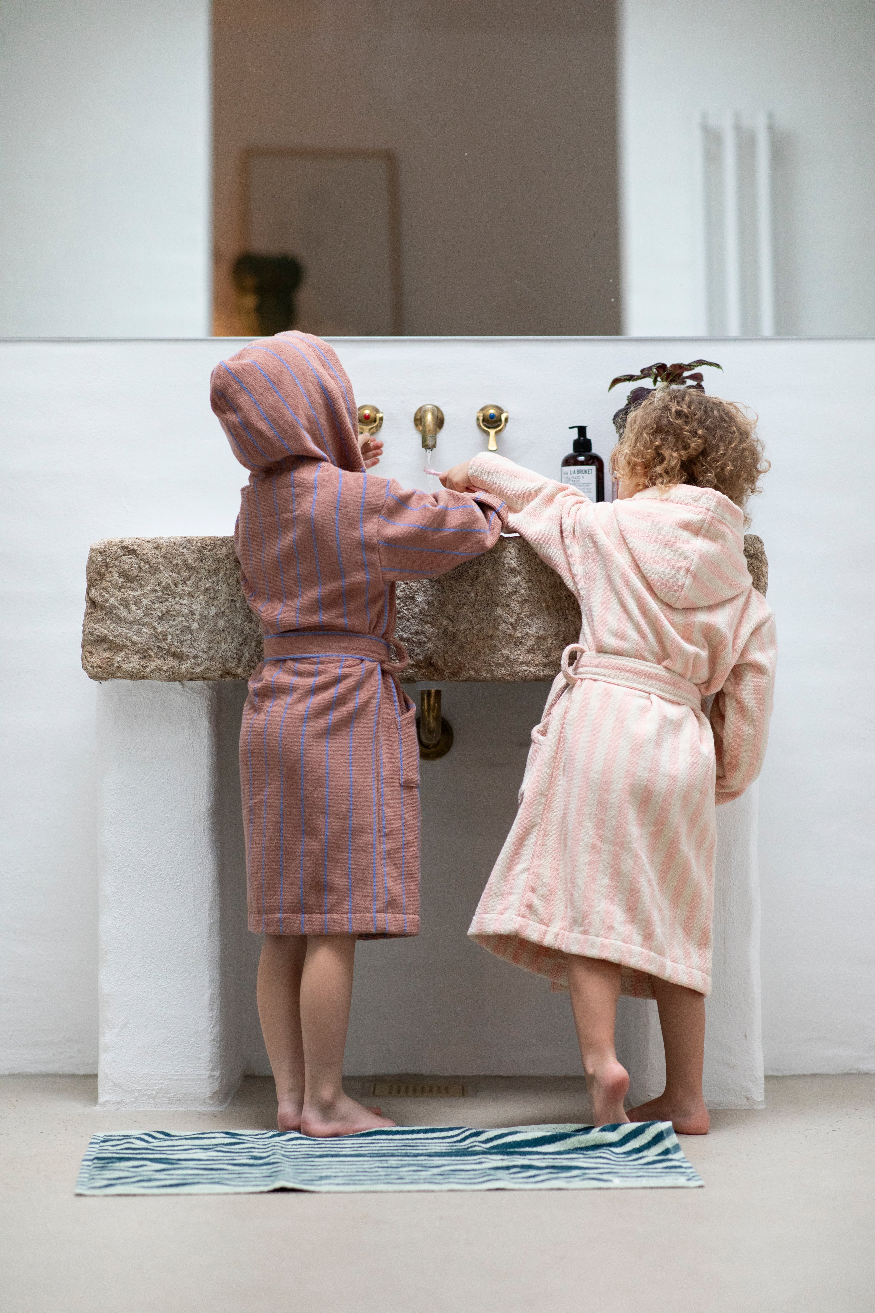 Naram Kids Bathrobe, tropical & creme