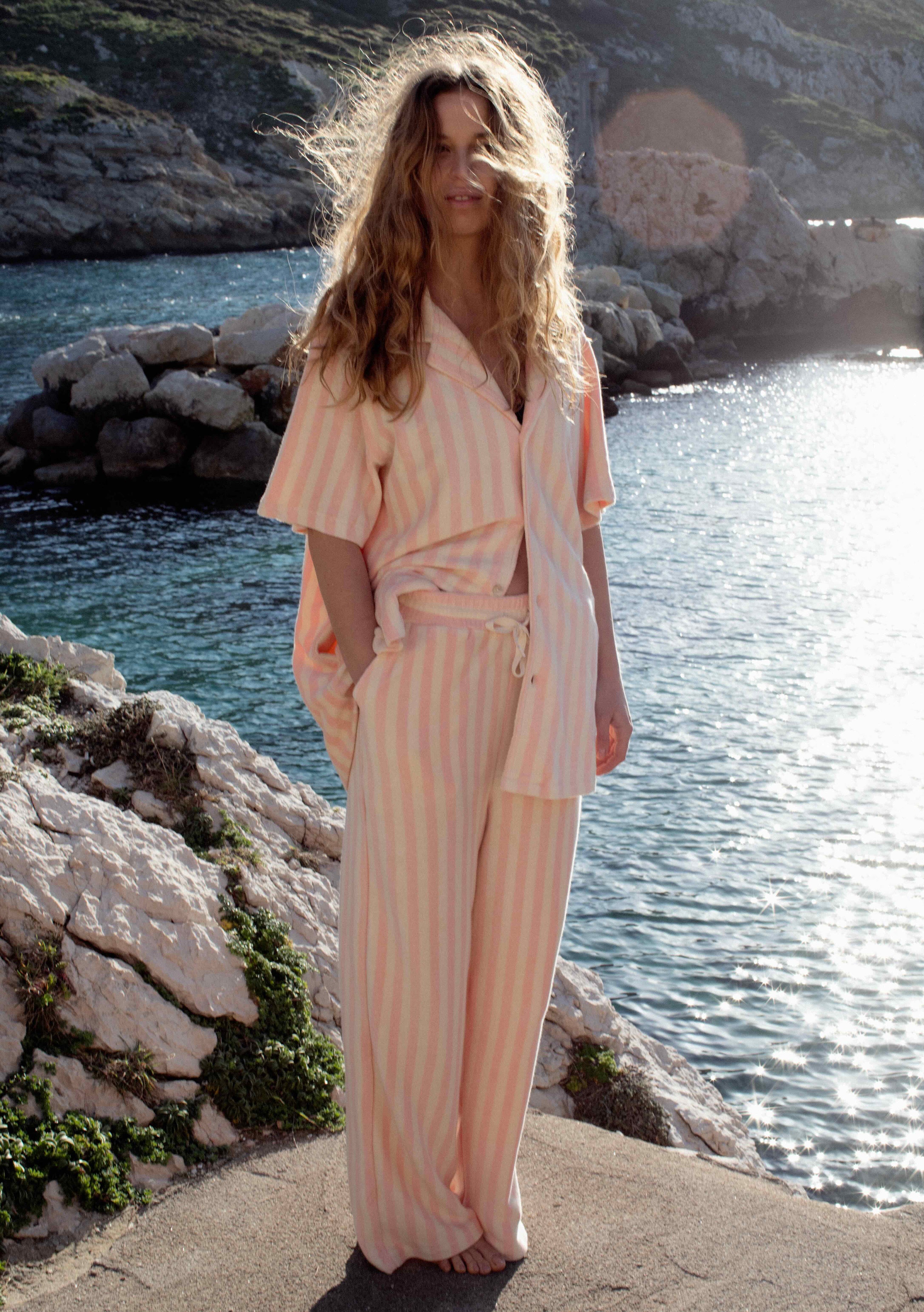 Naram Shirt, tropical & creme