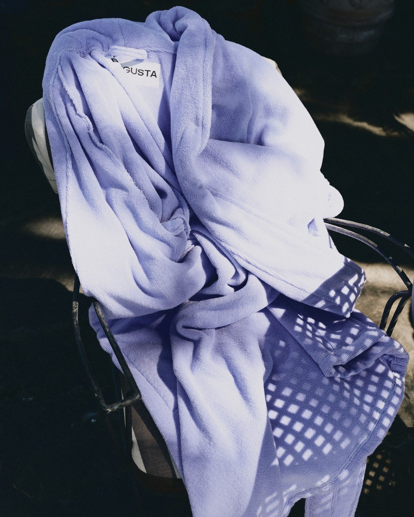 Naram Bathrobe, lavender blue