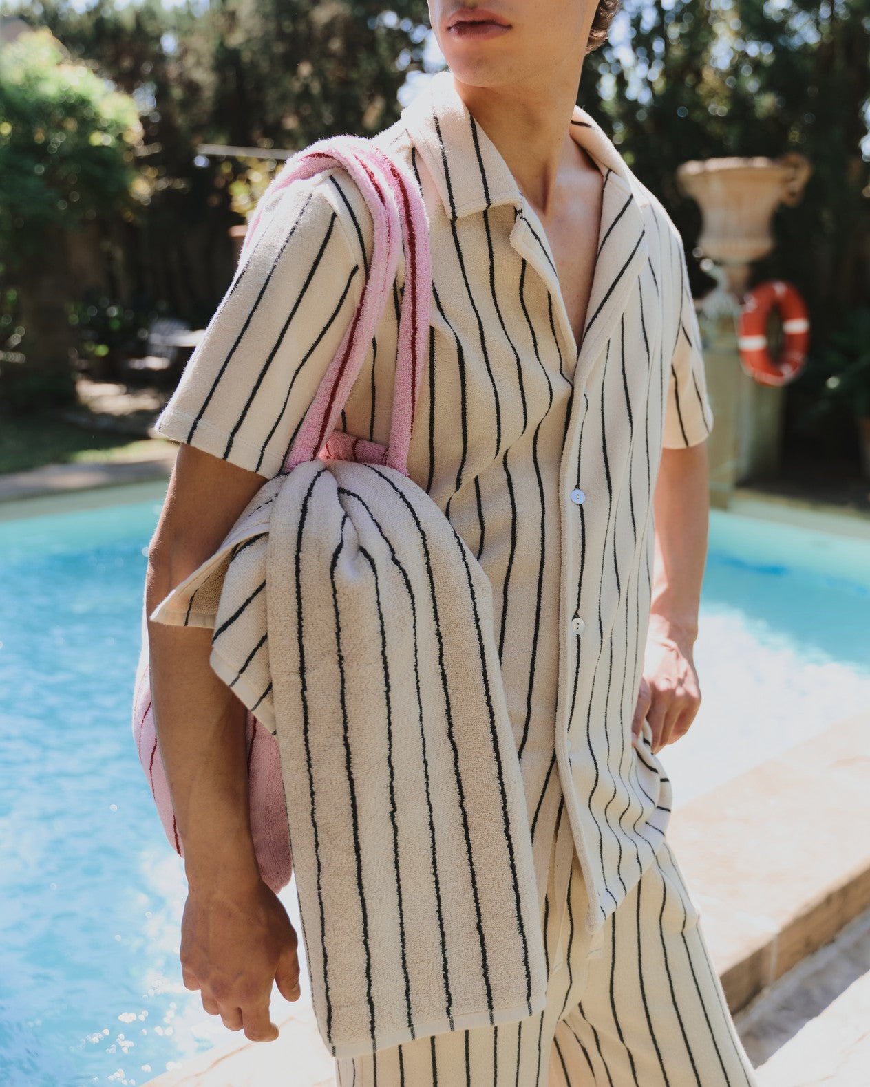 Naram Shirt, creme & ink