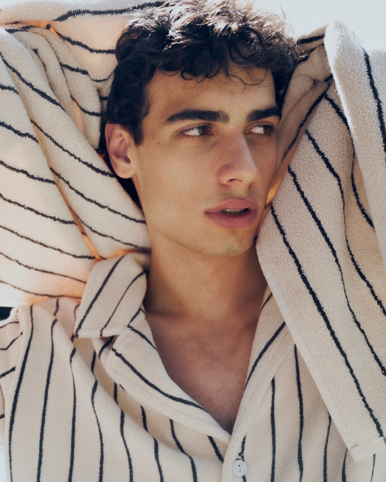 Naram Shirt, creme & ink