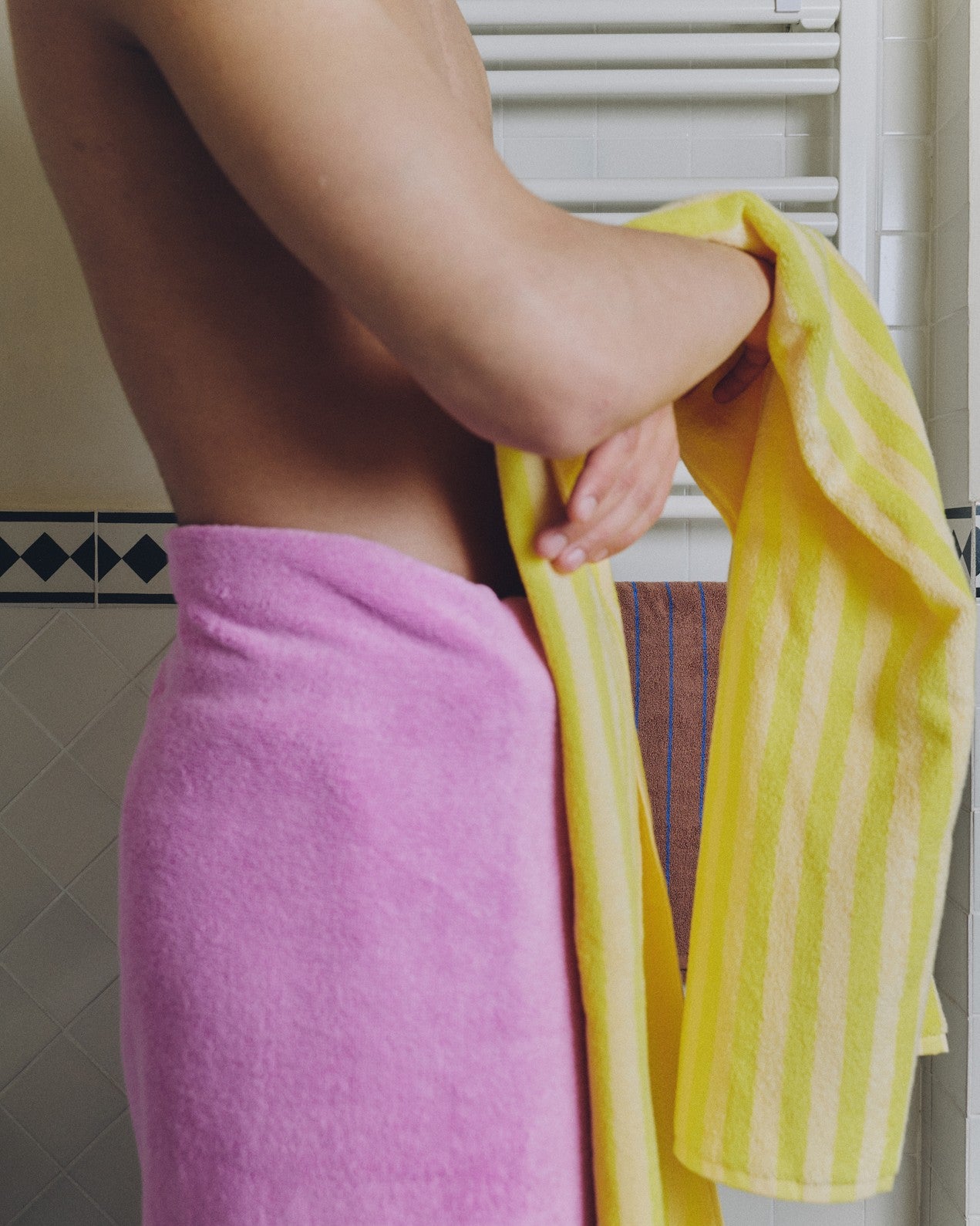 Naram Towels, soft fuchsia