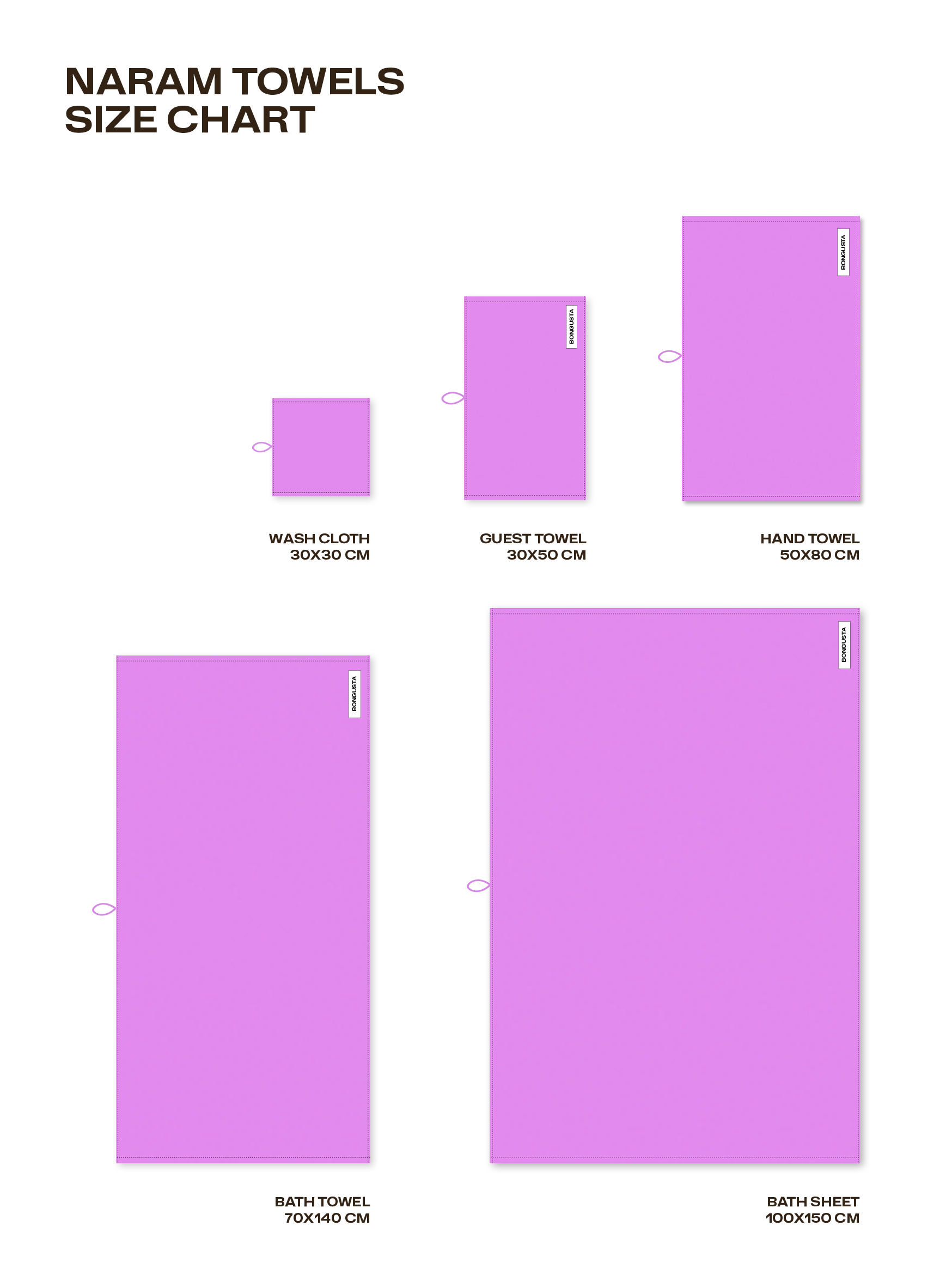 Naram Towels, soft fuchsia